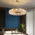 tanie Kryształowe żyrandole-60 cm kryształowy żyrandol lampa wisząca led metal galwanizowany nowoczesny 220-240v