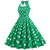 cheap Outfits-Polka Dots Retro Vintage 1950s A-Line Dress Swing Dress Flare Dress Polka Dot Women&#039;s Party / Evening Bachelorette Party Adults&#039; Dress Earrings Headband