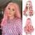 cheap Party Wigs-Red Synthetic Wig Long Wavy Side Part Heat Resistance Wig Natural Looking Fiber for Women Cosplay or Daily Use. Halloween Wigs