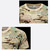 halpa Vaellusyläosat-Miesten T-paita vaellukseen Taktinen sotilaallinen paita Topit Ulko- Hengittävä Nopea kuivuminen Kevyt Kesä Digitaalinen aavikko Jungle Python CP naamiointi