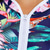 cheap Diving Suits &amp; Rash Guards-Women&#039;s Swimwear Diving Normal Swimsuit Tummy Control Zipper Printing Zip Up Floral Leaf Blue Padded Bathing Suits New Casual Vacation / Modern / Spa / Padded Bras