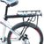 Χαμηλού Κόστους Εμπρός &amp; Πίσω Σχάρες-πίσω σχάρα ποδηλάτου, 110 λίβρες / 50 κιλά σχάρες φορτίου ποδηλάτου σκελετό από κράμα αλουμινίου γενικής χρήσης ρυθμιζόμενο εξοπλισμό ποδηλασίας βάση ποδήλατο φορέα αποσκευών ποδηλάτου με εργαλεία και ανακλαστήρα για πλαίσια 26&quot;-29&quot;