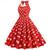 cheap Outfits-Polka Dots Retro Vintage 1950s A-Line Dress Swing Dress Flare Dress Polka Dot Women&#039;s Party / Evening Bachelorette Party Adults&#039; Dress Earrings Headband