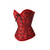 billige Rokoko-Rokoko Overbustkorsett Maskerade Overbustkorsett Store størrelser Cosplay Store størrelser Jacquard Midjekontroll Dytt opp Kostyme Dame Maskerade Fest Karneval i Venezia Voksne Korsett