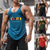 cheap Gym Tank Tops-Men&#039;s Vest Top Tank Top Vest Designer Summer Sleeveless Graphic Patterned Drink Hot Stamping Plus Size Crew Neck Daily Sports Print Clothing Clothes Designer Fashion Classic Black Gray Red