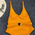 halpa Yksiosaiset uimapuvut-Naisten Uima-asut Yksi kappale Monokini Uimapuvut Uimapuku Avoin selkä Puhdas väri Valkoinen Musta Oranssi Rubiini Keltainen V-pääntie Uimapuvut uusi Muoti Moderni / Loma / Pehmustetut rintaliivit