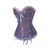billige Rokoko-Rokoko Overbustkorsett Maskerade Overbustkorsett Store størrelser Cosplay Store størrelser Jacquard Midjekontroll Dytt opp Kostyme Dame Maskerade Fest Karneval i Venezia Voksne Korsett
