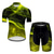 cheap Cycling Jersey &amp; Shorts / Pants Sets-21Grams® Men&#039;s Cycling Jersey with Shorts Short Sleeve Mountain Bike MTB Road Bike Cycling Graphic Lightning Gradient Clothing Suit Green Red Black Blue 3D Pad Cycling Breathable Sports Clothing