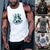 cheap Gym Tank Tops-Men&#039;s Vest Top Tank Top Vest Designer Summer Sleeveless Graphic Patterned Earth Letter Hot Stamping Plus Size Crew Neck Daily Sports Print Clothing Clothes Designer Fashion Classic White Black Gray