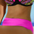 tanie Zestawy bikini-Damskie Stroje kąpielowe Bikini 2 szt Puszysta Kostium kąpielowy Otwórz Wróć Drukowanie dla dużych biustów Geometryczny Fuksja Rozcięcie w kształcie V Kostiumy kąpielowe Seksowny Urlop Moda