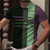 お買い得  3Dポロ-男性用 ポロシャツ ゴルフシャツ Tシャツ 3Dプリント ストライプ 折襟 カジュアル 日常 ボタンダウン プリント 半袖 トップの デザイナー カジュアル ファッション 高通気性 グリーン ブルー グレー