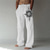 tanie lniane spodnie-Męskie Lniane spodnie Spodnie Druk 3D Elastyczna konstrukcja ze sznurkiem Przednia kieszeń Designerskie Moda Duży i wysoki Codzienny Na wakacje Komfort Miękka Wzory graficzne Średni Talia Druk 3D