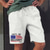 cheap Casual Shorts-Men&#039;s Straight Shorts Elastic Waist Print Designer Stylish Casual / Sporty Sports Outdoor Daily Cotton Blend Comfort Breathable Graphic Prints National Flag Mid Waist Hot Stamping White Army Green