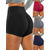 abordables Shorts de yoga-Mujer Pantalones cortos de yoga Scrunch Butt Bolsillos laterales Bermudas Control de barriga Levantamiento de tope Moda Azul Gris Borgoña Yoga Aptitud física Entrenamiento de gimnasio Verano Deportes
