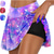 cheap Skorts-Women&#039;s Running Skirt Athletic Skorts Sports Shorts Shorts Bottoms Printing Quick Dry Moisture Wicking 3D Print 2 in 1 Side Pockets Blue Purple Orange / Stretchy / Athleisure / High Waist