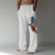 tanie lniane spodnie-Męskie Lniane spodnie Spodnie Druk 3D Elastyczna konstrukcja ze sznurkiem Przednia kieszeń Designerskie Moda Duży i wysoki Codzienny Na wakacje Komfort Miękka Wzory graficzne Ptak Zwierzę Średni Talia
