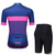 cheap Cycling Jersey &amp; Shorts / Pants Sets-OUKU Women&#039;s Short Sleeve Cycling Jersey Cycling Jersey with Shorts Mountain Bike MTB Road Bike Cycling Rose Red Blue Pink Graphic Design Bike Sports Graphic Curve Design Clothing Apparel