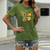 baratos T-Shirts de mulher-Mulheres Casual Para Noite Camiseta Gráfico Borboleta Manga Curta Imprimir Decote Redondo Básico Blusas 100% Algodão Verde Branco Preto S