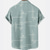 cheap Hawaiian Shirts-Men&#039;s Summer Hawaiian Shirt Shirt Linear Turndown Street Casual Button-Down Short Sleeve Tops Designer Casual Fashion Breathable Light Green