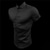 cheap Men&#039;s Casual T-shirts-muscle men fitness short-sleeved lapel shirt elastic thin section solid color sports casual cardigan business non-iron shirt tide