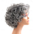 cheap Older Wigs-Synthetic Hair Mix Color Short Natural Wave Pixie Cute Wig For Women Heat Resistant Fiber Daily Wigs Gray Color