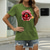 baratos T-Shirts de mulher-Mulheres Casual Para Noite Camiseta Gráfico Lábio Boca Manga Curta Imprimir Decote Redondo Básico Blusas 100% Algodão Verde Branco Preto S