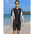 cheap Rash Guards-Men&#039;s Rash Guard Dive Skin Suit UV Sun Protection Quick Dry Lightweight Short Sleeve Swimsuit Front Zip Swimming Diving Surfing Snorkeling Patchwork Summer / High Elasticity / Beach