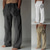Χαμηλού Κόστους λινό παντελόνι-Ανδρικά Λευκά παντελόνια Παντελόνια 3D εκτύπωση Ελαστικό σχέδιο κορδονιών περίσφιξης Μπροστινή τσέπη Υψηλής Ποιότητας Μοντέρνα Μεγάλο και ψηλό Causal Καθημερινά Για διακοπές Άνεση Moale / Μεσαία Μέση