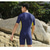 cheap Rash Guards-Men&#039;s Rash Guard Dive Skin Suit UV Sun Protection Quick Dry Lightweight Short Sleeve Swimsuit Front Zip Swimming Diving Surfing Snorkeling Patchwork Summer / High Elasticity / Beach