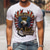 cheap Men&#039;s Graphic Tshirt-Men&#039;s T shirt Tee Designer Summer Short Sleeve Graphic Patterned Eagle Hot Stamping Crew Neck Street Daily Print Clothing Clothes Designer Casual Big and Tall White