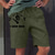 cheap Casual Shorts-Men&#039;s Straight Shorts Elastic Waist Print Designer Stylish Casual / Sporty Sports Outdoor Daily Cotton Blend Comfort Breathable Graphic Prints Beer Mid Waist Hot Stamping White Army Green Dark Gray S