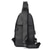 cheap Men&#039;s Bags-Men&#039;s Mobile Phone Bag Sling Shoulder Bag Crossbody Bag Nappa Leather Cowhide Daily Zipper Black Coffee