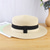 billige Partyhatter-Kentucky Derby-hatt Hatter Strå Bøttehatt Stråhatt Solhatt Avslappet Ferie Strand Melbourne Cup cocktail Elegant Gammeldags stil Med Kombinasjon Trimmer Hodeplagg Hodeplagg