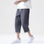 cheap Classic-Men&#039;s Shorts Linen Shorts Summer Shorts Beach Shorts Capri Pants Drawstring Elastic Waist Plain Calf-Length Sports Outdoor Streetwear Linen / Cotton Blend Casual Lake blue Black