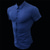 billiga Casual T-shirts för män-muskel män fitness kortärmad lapelskjorta elastisk tunn sektion enfärgad sport casual cardigan företag järnfri skjorta tidvatten