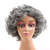 cheap Older Wigs-Synthetic Hair Mix Color Short Natural Wave Pixie Cute Wig For Women Heat Resistant Fiber Daily Wigs Gray Color