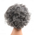 cheap Older Wigs-Synthetic Hair Mix Color Short Natural Wave Pixie Cute Wig For Women Heat Resistant Fiber Daily Wigs Gray Color