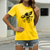 baratos T-Shirts de mulher-Mulheres Casual Para Noite Camiseta Gráfico Flor Animal Manga Curta Imprimir Decote Redondo Básico Blusas 100% Algodão Verde Branco Preto S