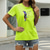 abordables Camisetas de mujer-Mujer Camiseta Graphic Pluma Casual Noche Camiseta Manga Corta Estampado Escote Redondo Básico Verde Trébol Blanco Negro S