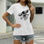 cheap Women&#039;s T-shirts-Women&#039;s Casual Going out T shirt Tee Graphic Flower Animal Short Sleeve Print Round Neck Basic Tops 100% Cotton Green White Black S