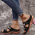 baratos Sandálias Confortáveis-sandálias femininas com bordados florais – sapatos casuais de verão com biqueira aberta e sola confortável para caminhadas ao ar livre