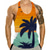 ieftine Tricouri de Sală-Bărbați Vest Top Bluză Vestă Designer Clasic Hawaiană Vară Fără manșon Portocaliu Grafic Decor Imprimeu Stil Nautic Zilnic Sport Imprimeu Îmbrăcăminte Îmbrăcăminte Designer Clasic Hawaiană