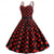 baratos Vestidos-Bolinhas Anos 50 vestido de férias Vestidos Baile de Máscara Listrado Poá Mulheres Baile de Máscaras Festa / Noite Festa de Solteira Adulto Vestido Vestidos de baile