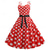 baratos Vestidos-Bolinhas Anos 50 vestido de férias Vestidos Baile de Máscara Listrado Poá Mulheres Baile de Máscaras Festa / Noite Festa de Solteira Adulto Vestido Vestidos de baile