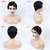 cheap Human Hair Capless Wigs-Brazilian Short Pixie Cut Human Hair Wigs Finger Waves Hairstyles For Black Women Full Machine Made Wigs Short Wigs