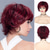 cheap Older Wigs-Wine Red Wig Short Layered Pixie Cut Hair Wigs for Women Synthetic Cosplay Wig with Bangs Female Wig Halloween Custome Party