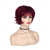 cheap Older Wigs-Wine Red Wig Short Layered Pixie Cut Hair Wigs for Women Synthetic Cosplay Wig with Bangs Female Wig Halloween Custome Party