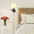 abordables Apliques de pared para interior-Lámpara de pared con brazo oscilante para interiores, lámpara led para sala de estar, dormitorio, dormitorio de hotel, luz de noche, luz de pared para pasillo, dormitorio, sala de estar, 85-265v