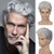 cheap Mens Wigs-Mens Short Grey Wig Short Curly Gray Wig Synthetic Heat Resistant Hair Replacment Wig for Daily Party Costumes