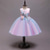 cheap Party Dresses-Kids Girls&#039; Dress Lace Floral Party Blue Purple Blushing Pink Cotton Elegant Colorful Dresses All Seasons 3-12 Years